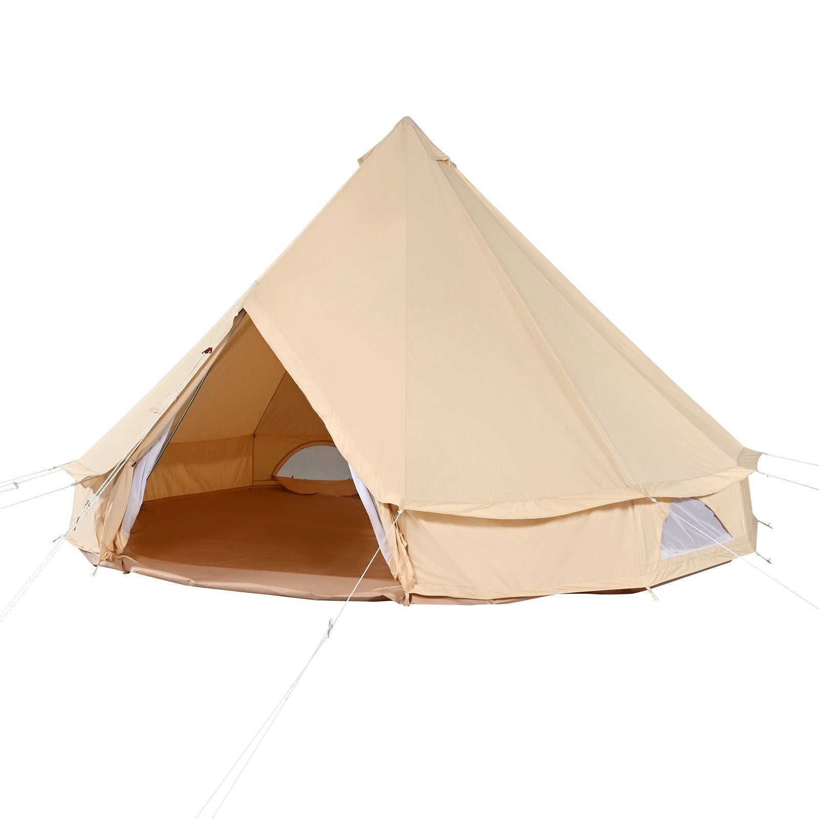 Tents: VEVOR Canvas Bell Tent, 4 Seasons 7 m/22.97 ft Yurt Tent, Canvas Tent for Camping with Stove Jack, Breathable Tent Holds up to 12 People, Family Camping Outdoor Hunting Party