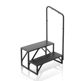 Mobility & Accessibility: VEVOR RV Steps, 2-Step RV Stairs, 199.58KGS Load Capacity, Thickened Carbon Steel, With Handrail, Non-Slip Steps for Safe Entry and Exit, Suit for RV, Trailer, Camper Steps