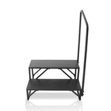 Mobility & Accessibility: VEVOR RV Steps, 2-Step RV Stairs, 199.58KGS Load Capacity, Thickened Carbon Steel, With Handrail, Non-Slip Steps for Safe Entry and Exit, Suit for RV, Trailer, Camper Steps
