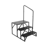 Mobility & Accessibility: VEVOR RV Steps, 3-Step RV Stairs, 199.58KGS  Load Capacity, Thickened Carbon Steel, With Handrail, Non-Slip Steps for Safe Entry and Exit, Suit for RV, Trailer, Camper Steps
