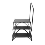 Mobility & Accessibility: VEVOR RV Steps, 3-Step RV Stairs, 199.58KGS  Load Capacity, Thickened Carbon Steel, With Handrail, Non-Slip Steps for Safe Entry and Exit, Suit for RV, Trailer, Camper Steps