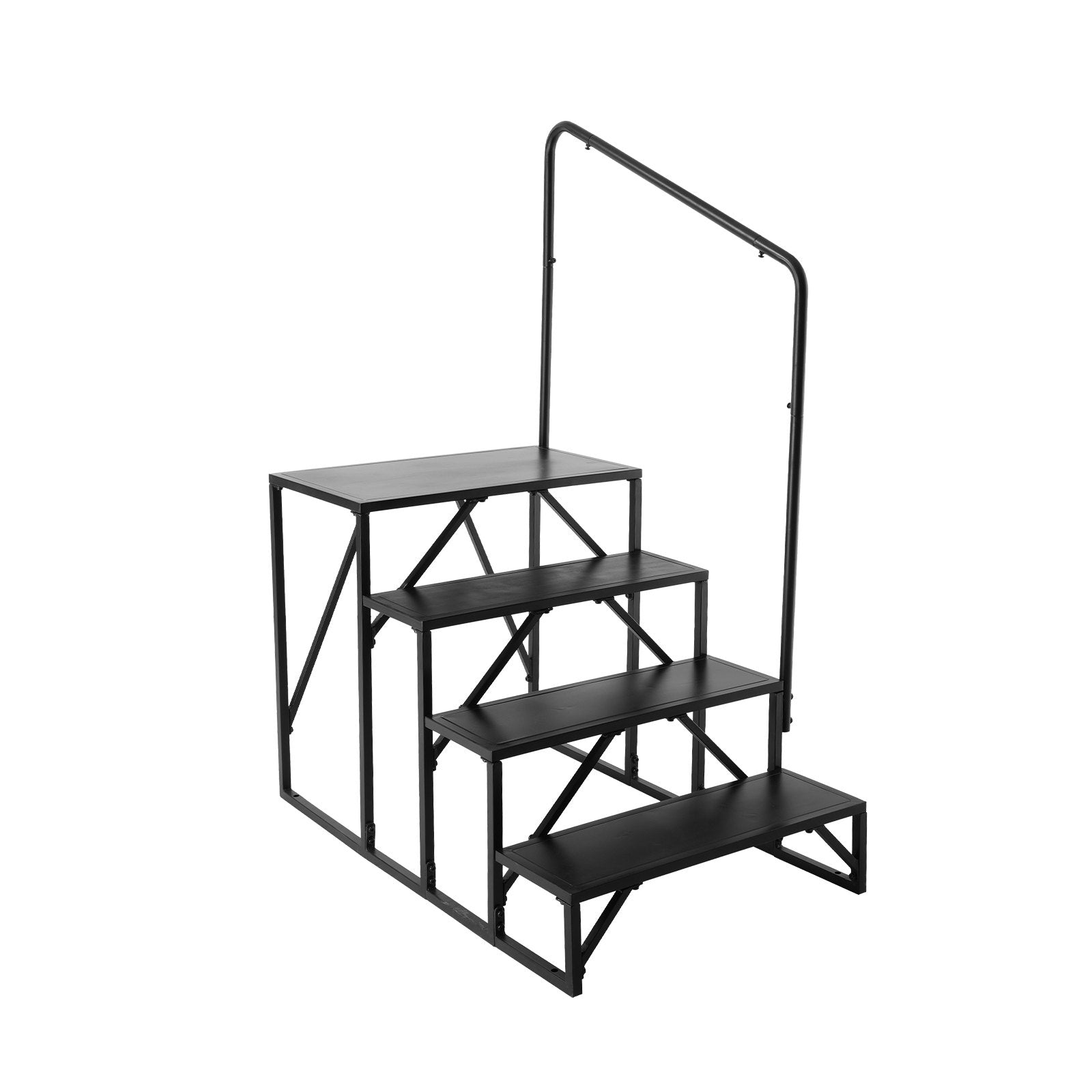 Mobility & Accessibility: VEVOR RV Steps, 4-Step RV Stairs, 199.58KGS Load Capacity, Thickened Carbon Steel, With Handrail, Non-Slip Steps for Safe Entry and Exit, Suit for RV, Trailer, Camper Steps