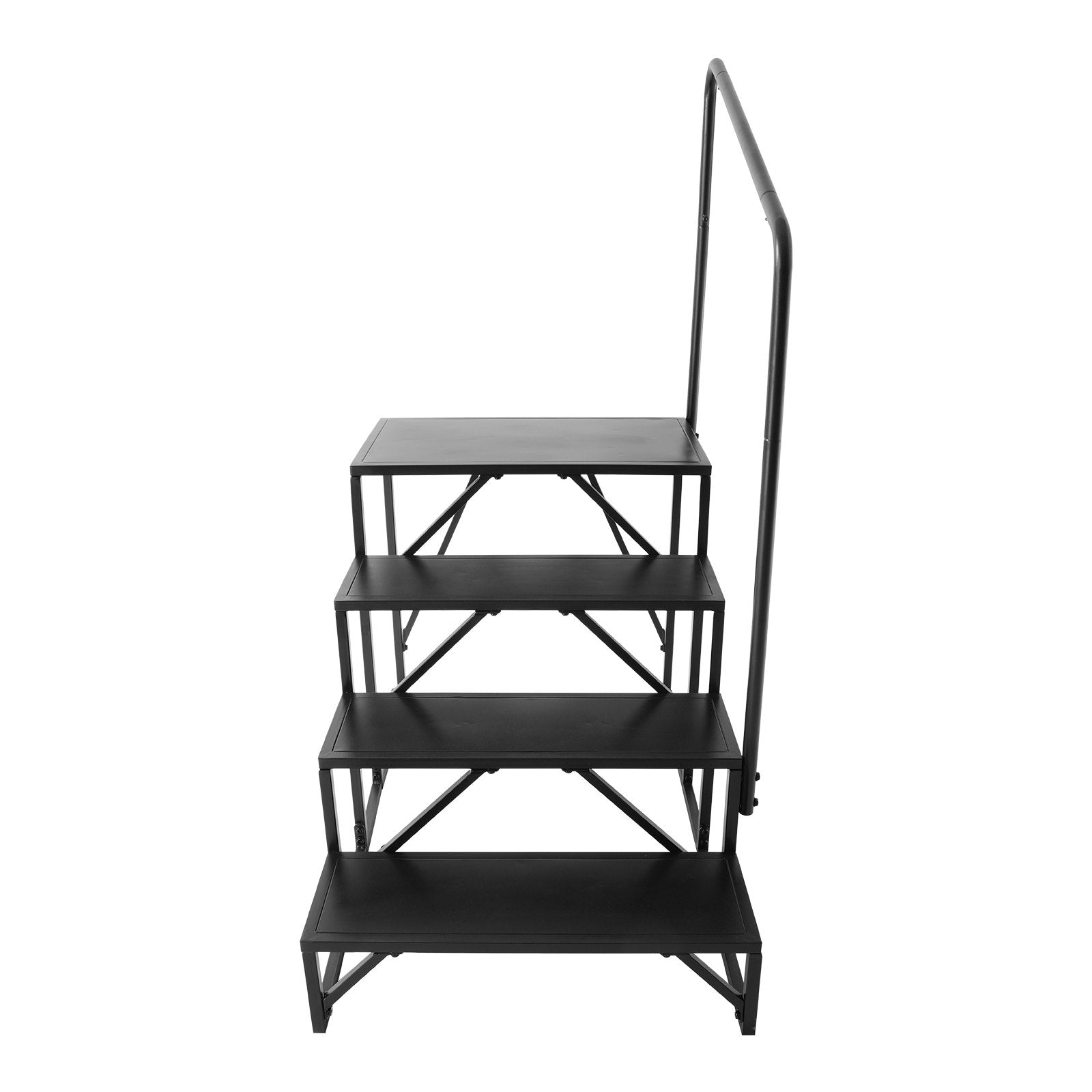 Mobility & Accessibility: VEVOR RV Steps, 4-Step RV Stairs, 199.58KGS Load Capacity, Thickened Carbon Steel, With Handrail, Non-Slip Steps for Safe Entry and Exit, Suit for RV, Trailer, Camper Steps