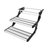 Mobility & Accessibility: VEVOR RV Steps, 2-Step, Manual Retractable RV Stairs, Foldable, 440 LBS Load Capacity, Aluminum Alloy Steps, Thickened Steel Plate, Non-Slip Steps for Safe Entry and Exit, RV, Trailer, Camper Steps