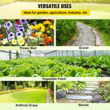 Canopies & Gazebos: VEVOR Weed Barrier, 5.8oz Landscape Fabric, 4ft x 300ft Cover Mat Heavy Duty Woven Grass Control Geotextile for Garden, Patio, Black