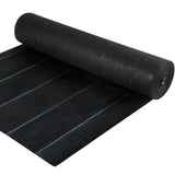 Canopies & Gazebos: VEVOR Weed Barrier, 5.8oz Landscape Fabric, 4ft x 300ft Cover Mat Heavy Duty Woven Grass Control Geotextile for Garden, Patio, Black