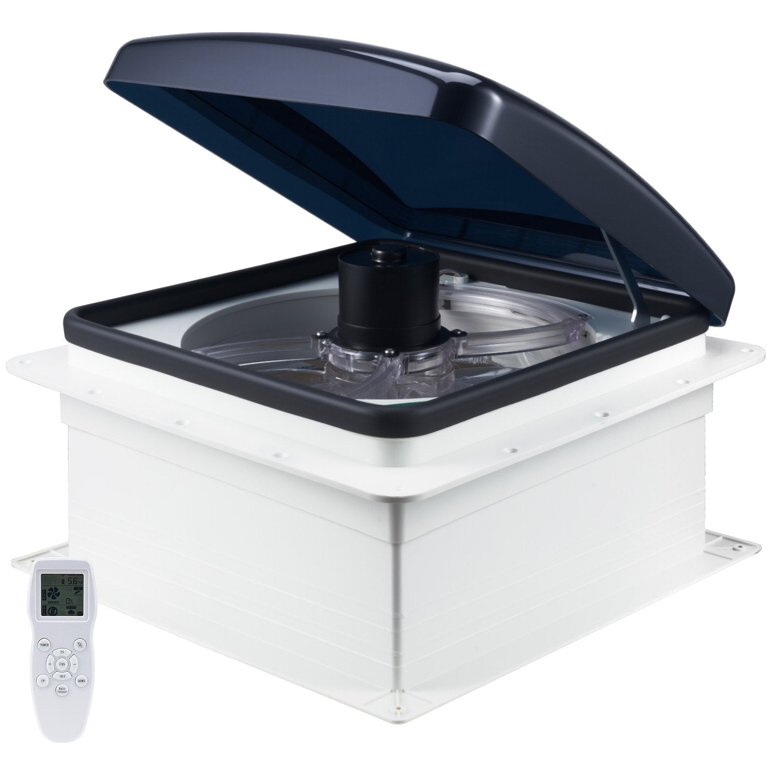 Automotive Repair & Speciality Tools: VEVOR RV Vent Roof Fan 355.6 mm 10-Speed Reversible with Remote Control