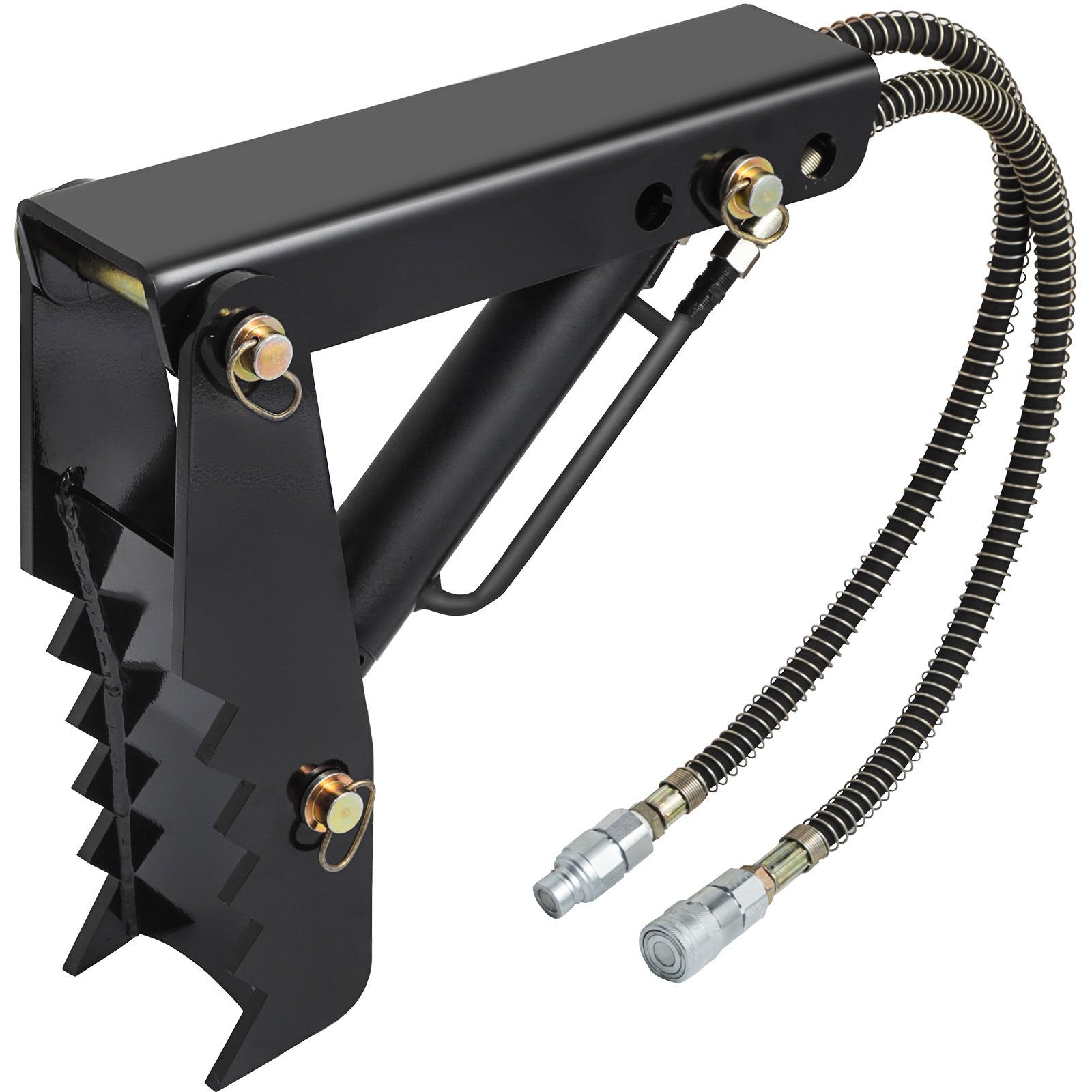 Hydraulic Backhoe Thumb, 45.7cm 1.27cm Thickness Heavy Duty Excavator Thumb, Black Steel Weld On Thumb Attachments with Hydraulic Cylinder, Mechanical Hydraulic Thumb for Backhoe/Excavator
