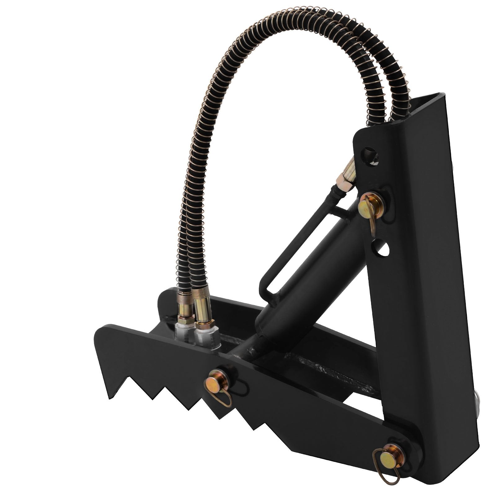 Hydraulic Backhoe Thumb, 45.7cm 1.27cm Thickness Heavy Duty Excavator Thumb, Black Steel Weld On Thumb Attachments with Hydraulic Cylinder, Mechanical Hydraulic Thumb for Backhoe/Excavator