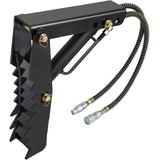 Automotive Parts: VEVOR 61cm Hydraulic Backhoe Excavator Thumb Attachments Weld On 1.27cm Teeth Thick Steel Plate Assembly 12MM Bolt-On Design with Hydraulic Cylinder