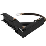 Automotive Parts: VEVOR 61cm Hydraulic Backhoe Excavator Thumb Attachments Weld On 1.27cm Teeth Thick Steel Plate Assembly 12MM Bolt-On Design with Hydraulic Cylinder