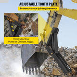Automotive Parts: VEVOR 32 inch Backhoe Excavator Thumb Attachments Weld On Adjustable Boom Tractor Excavator 1/2Inch Teeth Thick Steel Plate Assembly 12MM Bolt-On Design