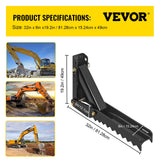 Automotive Parts: VEVOR 32 inch Backhoe Excavator Thumb Attachments Weld On Adjustable Boom Tractor Excavator 1/2Inch Teeth Thick Steel Plate Assembly 12MM Bolt-On Design