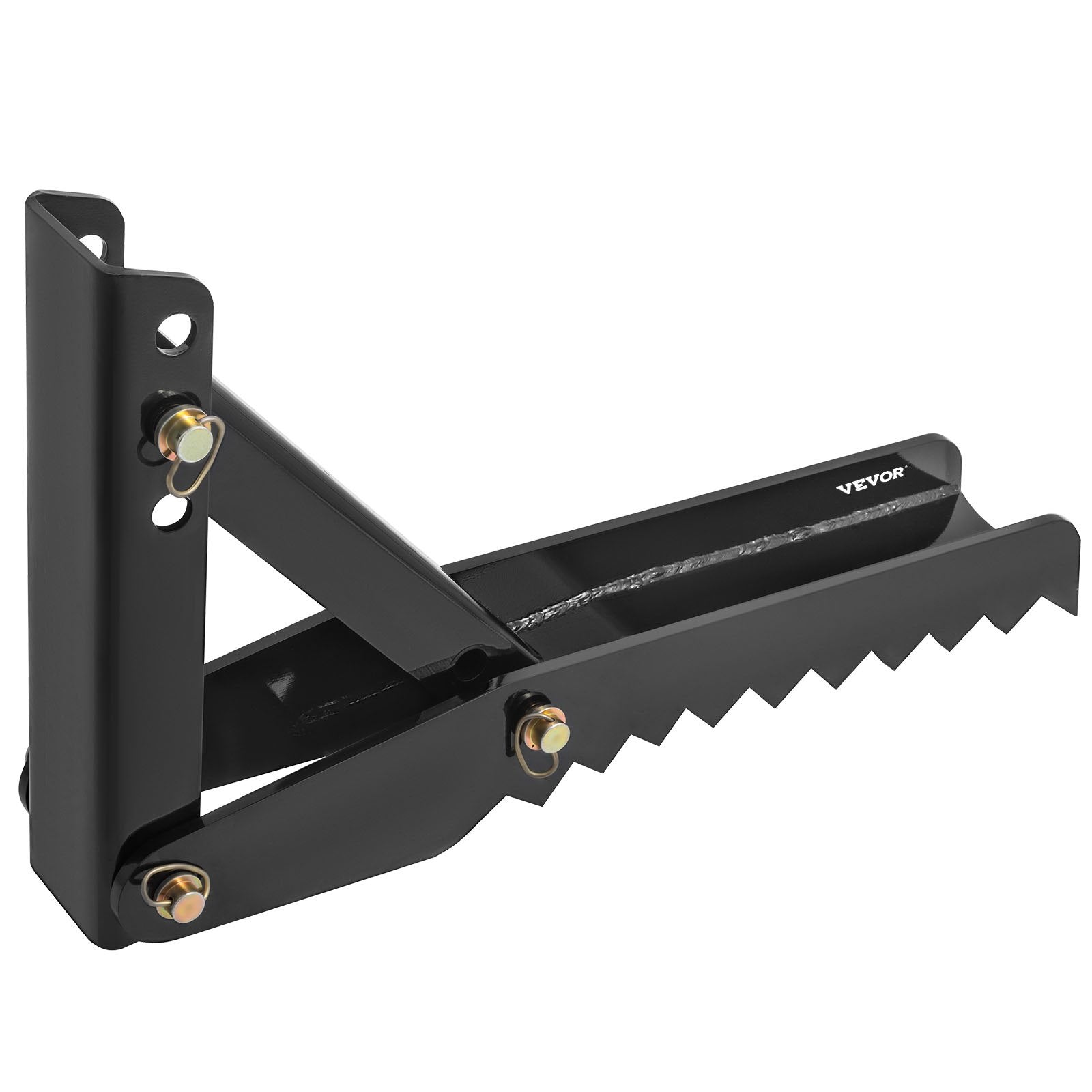 32 inch Backhoe Excavator Thumb Attachments Weld On Adjustable Boom Tractor Excavator 1/2Inch Teeth Thick Steel Plate Assembly 12MM Bolt-On Design