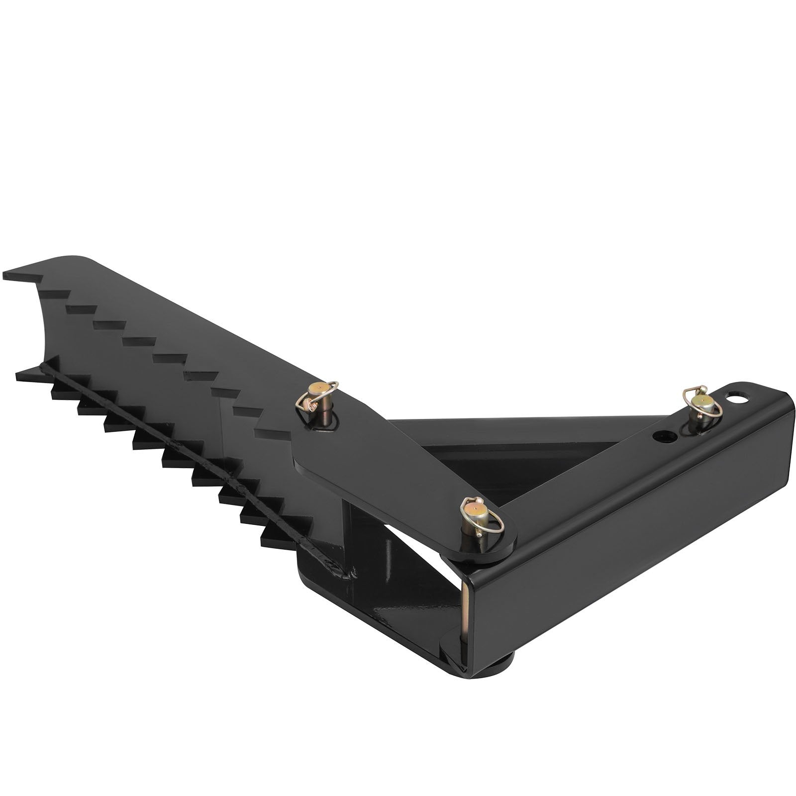 32 inch Backhoe Excavator Thumb Attachments Weld On Adjustable Boom Tractor Excavator 1/2Inch Teeth Thick Steel Plate Assembly 12MM Bolt-On Design