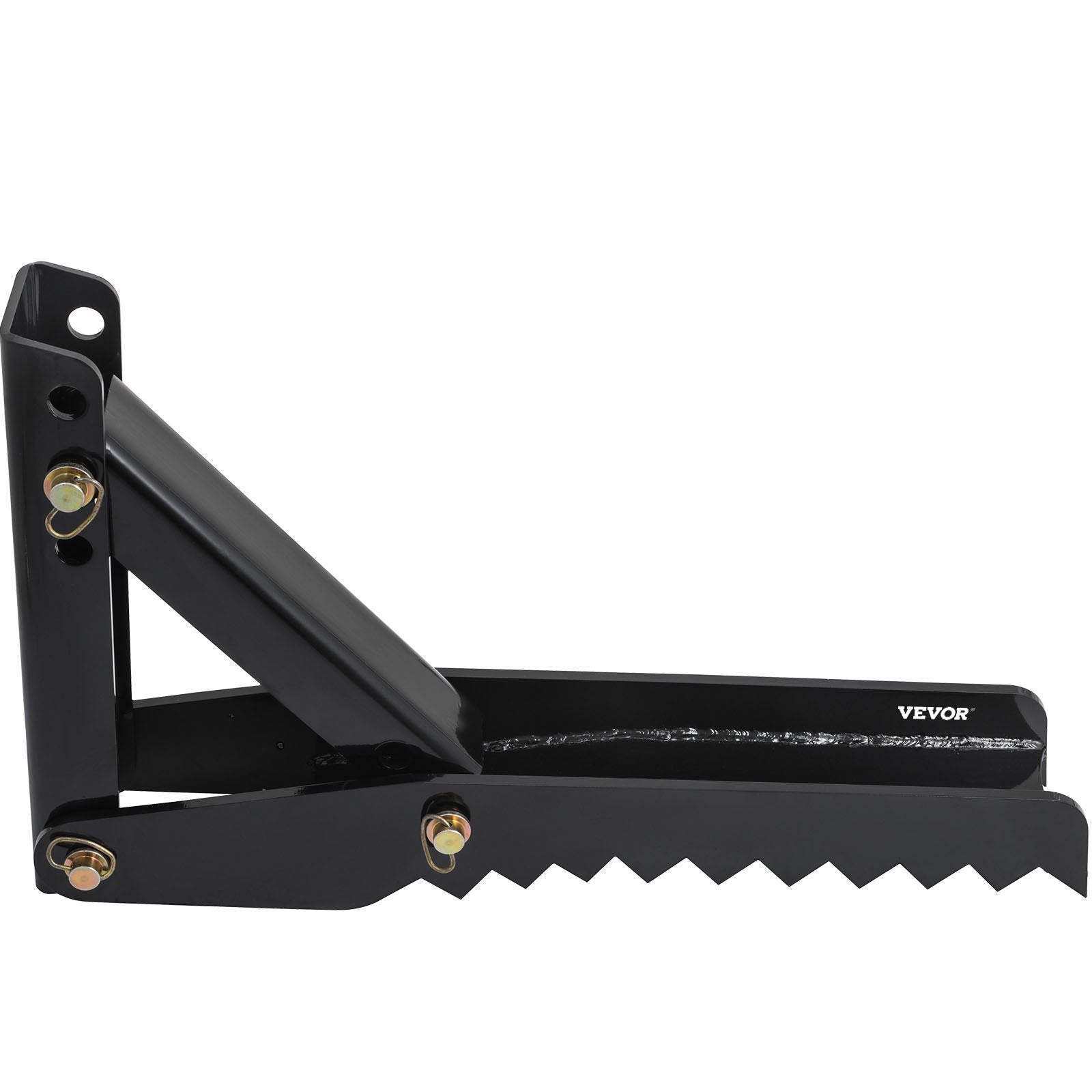 32 inch Backhoe Excavator Thumb Attachments Weld On Adjustable Boom Tractor Excavator 1/2Inch Teeth Thick Steel Plate Assembly 12MM Bolt-On Design