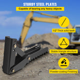 Automotive Parts: VEVOR Backhoe Excavator Thumb Attachments, 91.44 cm  Adjustable Extreme Weld On Backhoe Thumb Hoe Clamp 1.27 cm Inch Teeth Thick Steel Plate 16MM Assembly Bolt-On Design