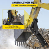 Automotive Parts: VEVOR Backhoe Excavator Thumb Attachments, 91.44 cm  Adjustable Extreme Weld On Backhoe Thumb Hoe Clamp 1.27 cm Inch Teeth Thick Steel Plate 16MM Assembly Bolt-On Design