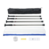 Tents: VEVOR Dust Barrier Poles, 10 Ft Barrier Poles, Dust Barrier System with 4 Telescoping Poles, Magnetic Zipper, Carry Bag and 32.8x13.12 Ft Plastic Film, for Interior Decoration, Painting