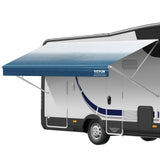 Canopies & Gazebos: VEVOR RV Awning Fabric Replacement, 3.72m Fabric Length for 3.96mAwning, Heavy Duty 3-Ply 16oz PVC Camper Awning Fabric, Waterproof & UV Protection Outdoor Canopy for RV, Trailer, Motorhome, Blue Fade