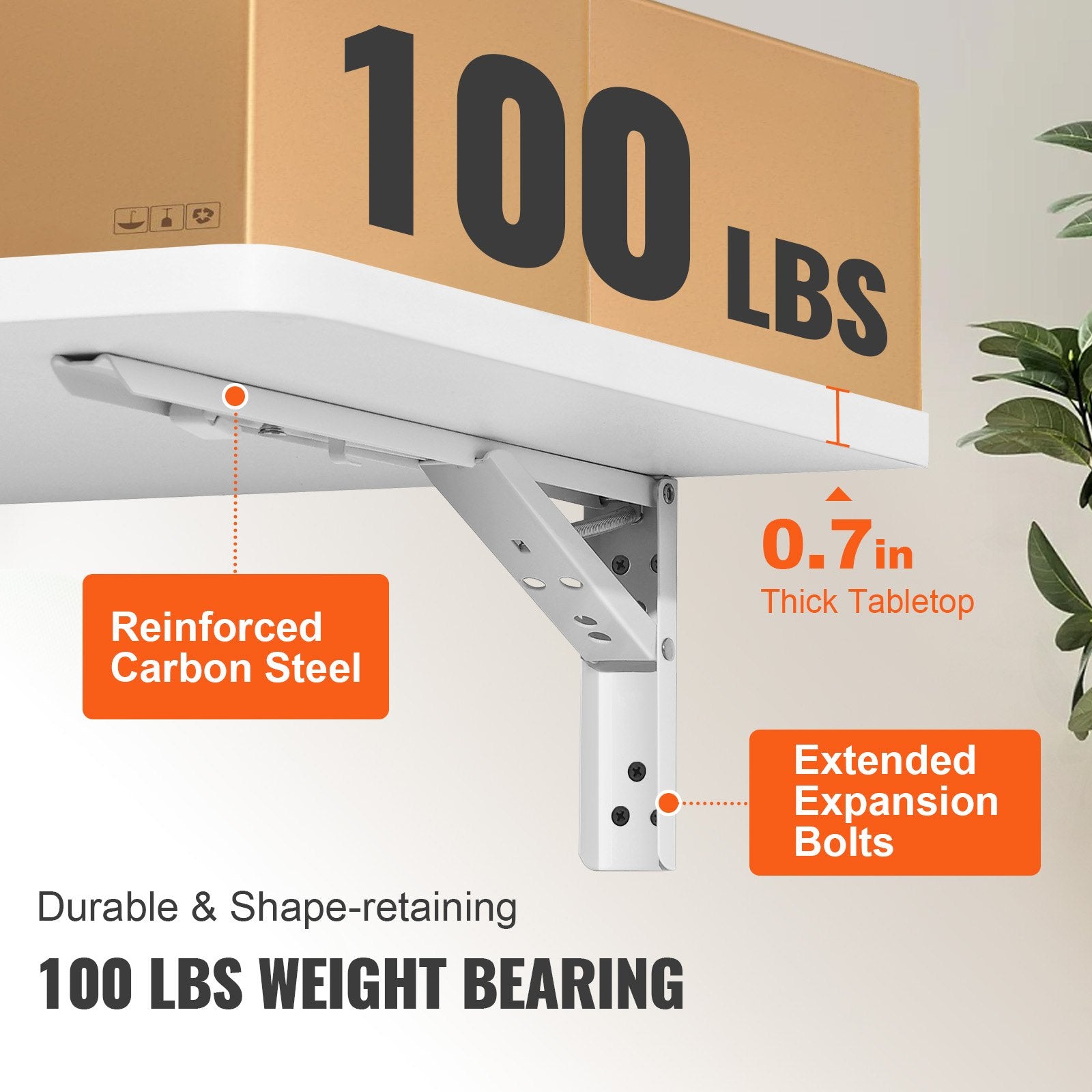 Desk Accessories: VEVOR Wall Mounted Folding Table, Wall Mount Drop Leaf Tables, Wooden Floating Desk for Dining, Laundry Room, Office, 23.6" x 15.6" Fold Down Desk with Carbon Steel Bracket