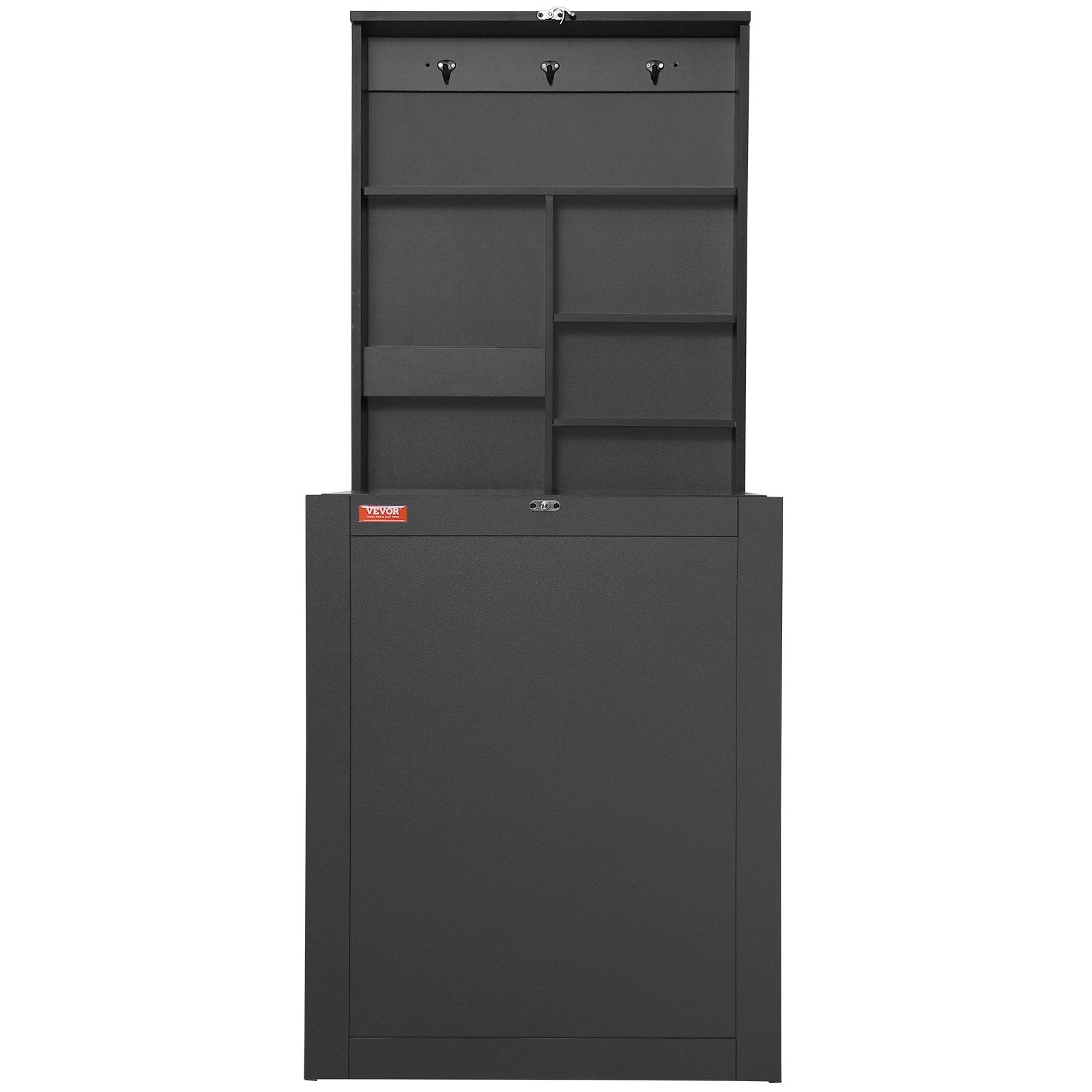 Desk Accessories: VEVOR Wall Mounted Desk, Fold out Convertible Desk, Multi-Function Folding Wall Table with Chalkboard for Home Office, Space Saving Computer Desk with Storage Area