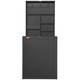 Desk Accessories: VEVOR Wall Mounted Desk, Fold out Convertible Desk, Multi-Function Folding Wall Table with Chalkboard for Home Office, Space Saving Computer Desk with Storage Area