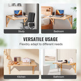 Desk Accessories: VEVOR Wall Mounted Folding Table, Wall Mounted Drop Leaf Tables, Solid Wood Floating Desk for Dining, Laundry Room, Office, 31.5" x 23.58" x 17.24" Fold Down Desk