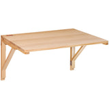 Desk Accessories: VEVOR Wall Mounted Folding Table, Wall Mounted Drop Leaf Tables, Solid Wood Floating Desk for Dining, Laundry Room, Office, 31.5" x 23.58" x 17.24" Fold Down Desk