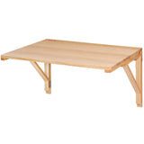 Desk Accessories: VEVOR Wall Mounted Folding Table, Wall Mounted Drop Leaf Tables, Solid Wood Floating Desk for Dining, Laundry Room, Office, 31.5" x 23.58" x 17.24" Fold Down Desk