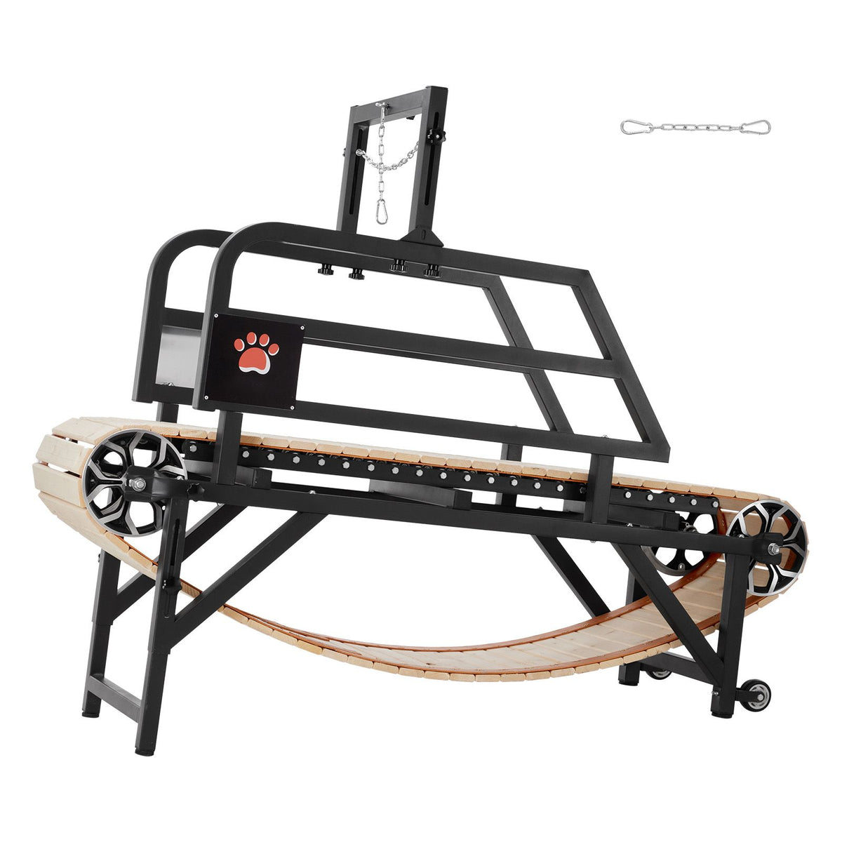 Dog Treadmill for Medium Dogs, 330lbs Weight Capacity, Dog Running Machine with Adjustable Ramps, 15.5" Runway Dog Pacer Slatmill, Pet Treadmill Exercise Equipment for Indoor & Outdoor Exercise