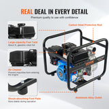 Fuel & Exhaust: VEVOR Gasoline Engine Water Pump Gas Powered Transfer Pump 50 mm 6.5HP 4-Stroke
