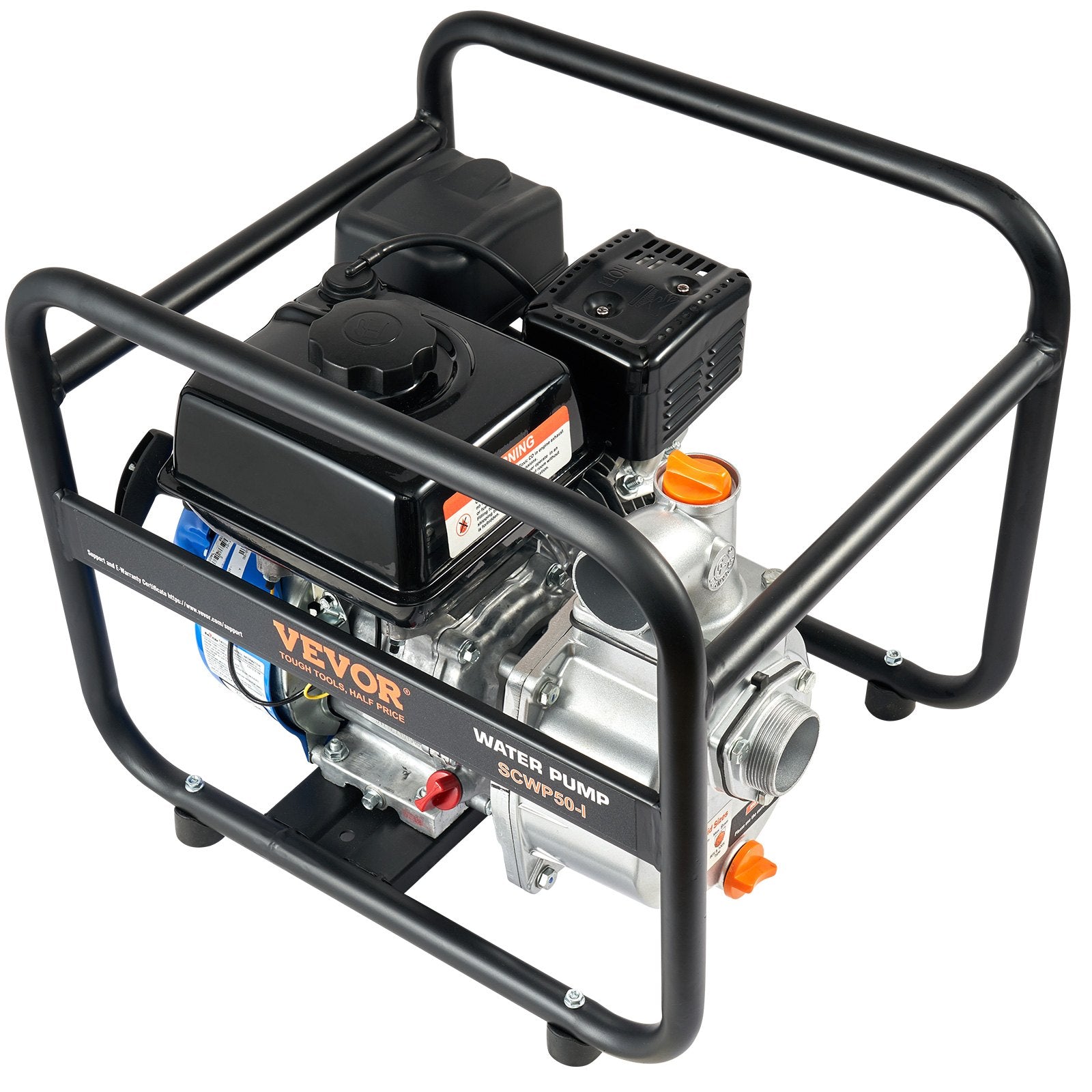Fuel & Exhaust: VEVOR Gasoline Engine Water Pump Gas Powered Transfer Pump 50 mm 6.5HP 4-Stroke