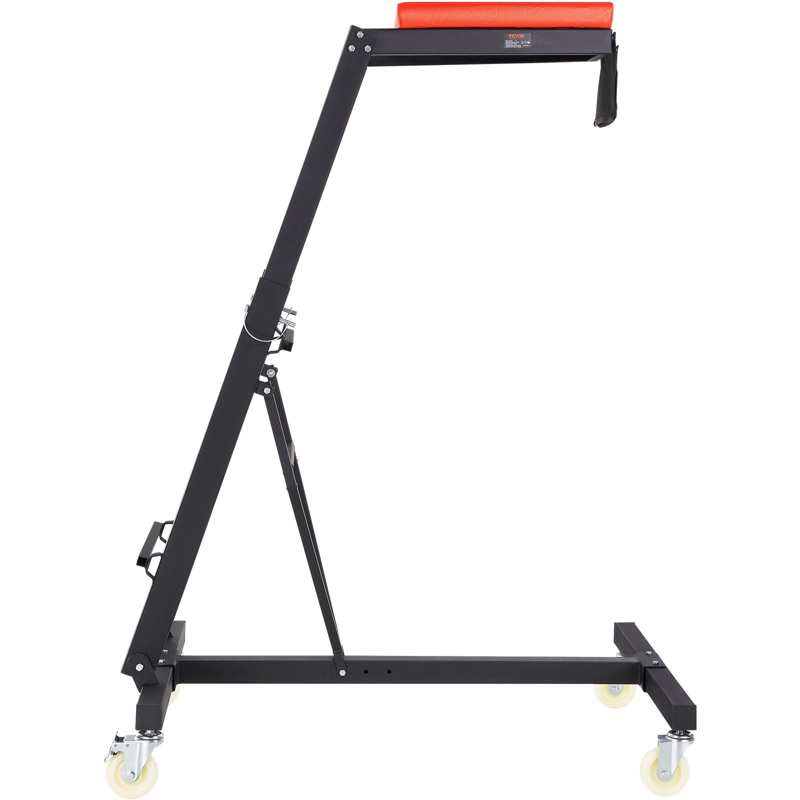 Automotive Topside Creeper, with Adjustable Height 49.6" to 75.6", 181.44KGS Capacity High Creeper, 4 Swivel Caster Wheels, Heavy Duty Foldable Creeper for Auto Repair and Maintenance