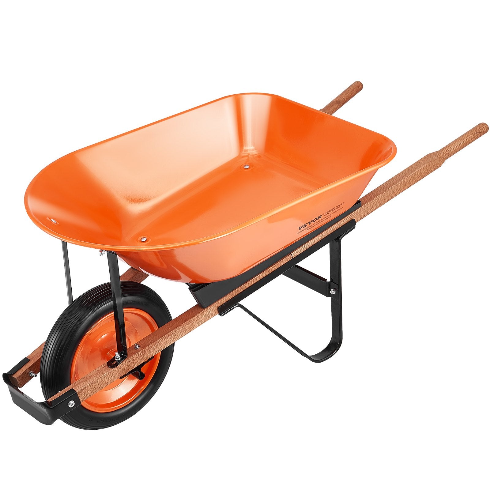 Spreaders & Wheelbarrows: VEVOR Wheelbarrow Cart One Wheel Garden Dump Cart 330 lbs Yard Utility Cart