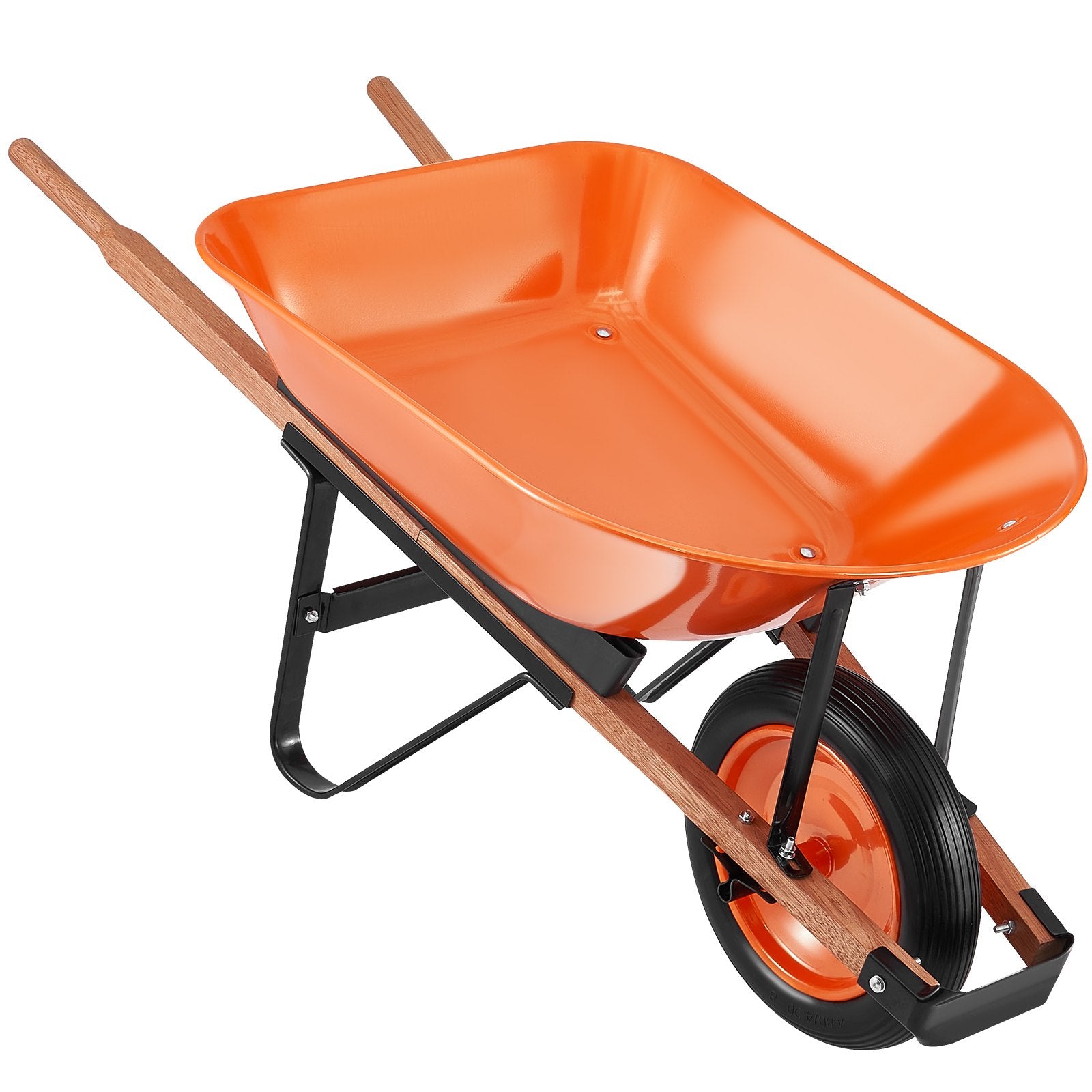Spreaders & Wheelbarrows: VEVOR Wheelbarrow Cart One Wheel Garden Dump Cart 330 lbs Yard Utility Cart