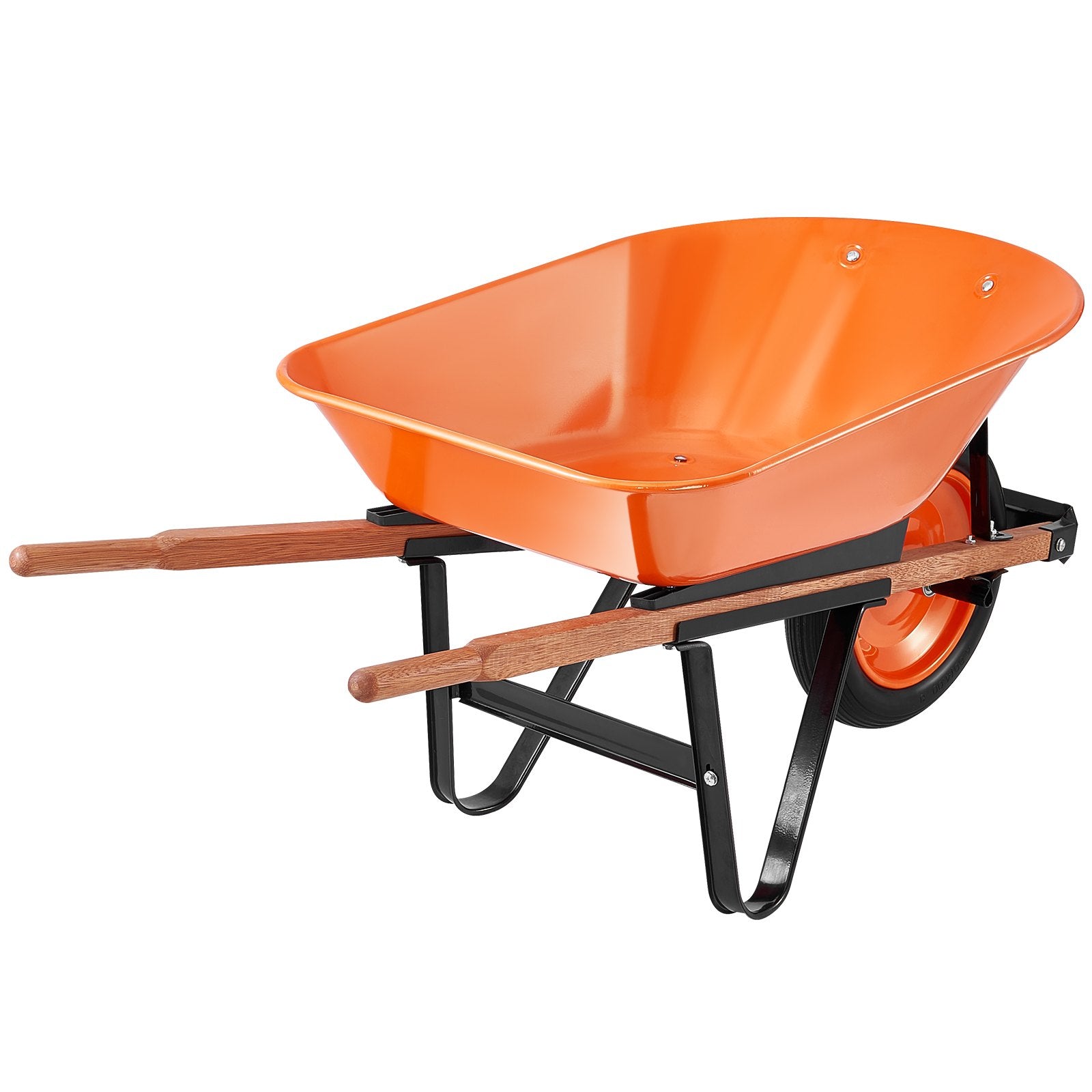 Spreaders & Wheelbarrows: VEVOR Wheelbarrow Cart One Wheel Garden Dump Cart 330 lbs Yard Utility Cart