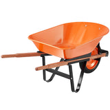 Spreaders & Wheelbarrows: VEVOR Wheelbarrow Cart One Wheel Garden Dump Cart 330 lbs Yard Utility Cart