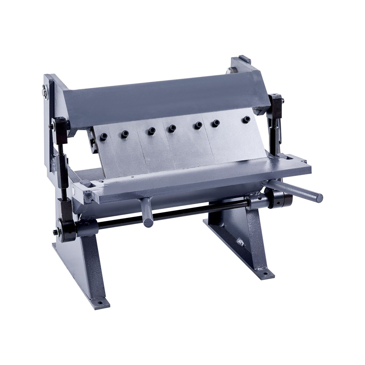 Box and Pan Brake, 305 mm Sheet Metal Bending Brake, 20-Gauge Mild Steel Capacity, 0-135 Degree Adjustable, Metal Bender Machine with 5 Fingers, Heavy-Duty Aluminum Folder for Precise Bending
