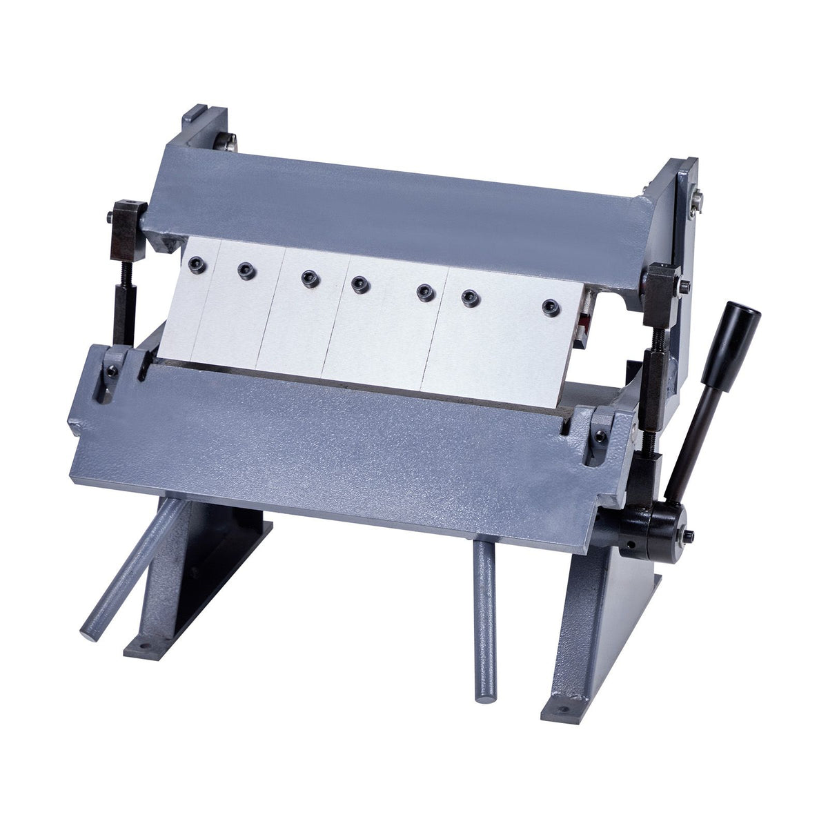 Box and Pan Brake, 305 mm Sheet Metal Bending Brake, 20-Gauge Mild Steel Capacity, 0-135 Degree Adjustable, Metal Bender Machine with 5 Fingers, Heavy-Duty Aluminum Folder for Precise Bending
