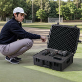 Cases & Skins: VEVOR Weatherproof Hard Case, Heavy Duty Protective Dry Box Case with Pre-cut Foam, and Retractable Pull Handles for Travel, Hunting, Military, Tactical, IP67 Waterproof Case for Cameras (56.1x37x26)