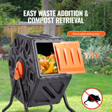 Gardening Tools: VEVOR Compost Bin 18.5 Gal Composter Tumbler Rotating Outdoor with Sliding Door