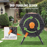 Gardening Tools: VEVOR Compost Bin 37 Gal Dual-Chamber Composter Tumbler Rotating Sliding Doors