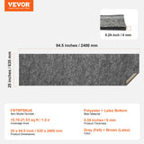 Floor Rugs: VEVOR Non Slip Rug Pad Gripper 25 x 94.5 in 0.24" Carpet Mat Thick for Floor