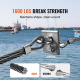 Automotive Repair & Speciality Tools: VEVOR T316 Stainless Steel Cable 3.18mm 7x7 Steel Wire Rope 152.4m Cable Railing