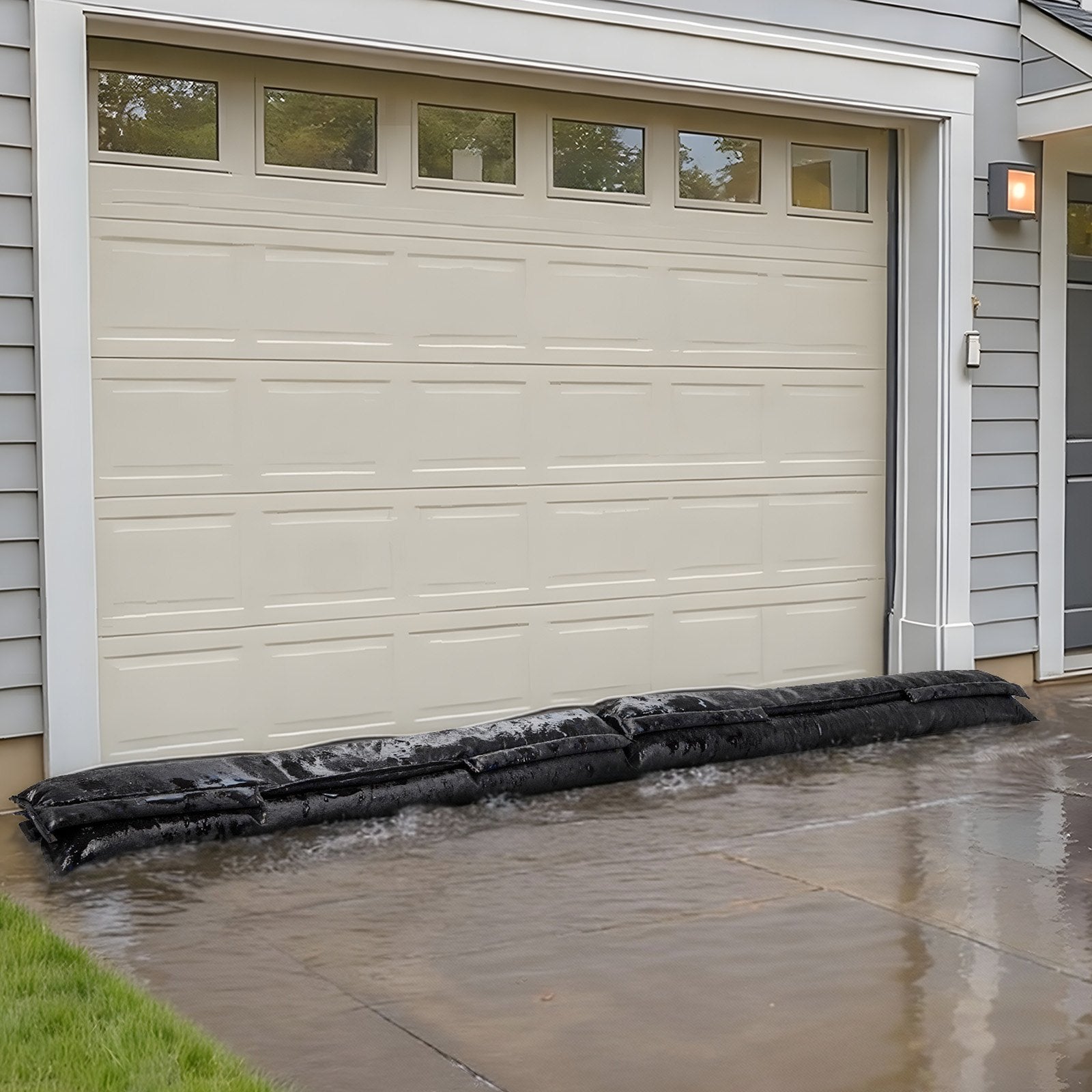 Foot Care: VEVOR Flood Barrier, 10 Pack, 1530 x 210 mm Flood Bags with Bucket, Reusable Water Absorbent Barrier Activated by Water, Sandless Sandbags Blockage, Flooding Prevention Bags for Basement, Garage, Doorway
