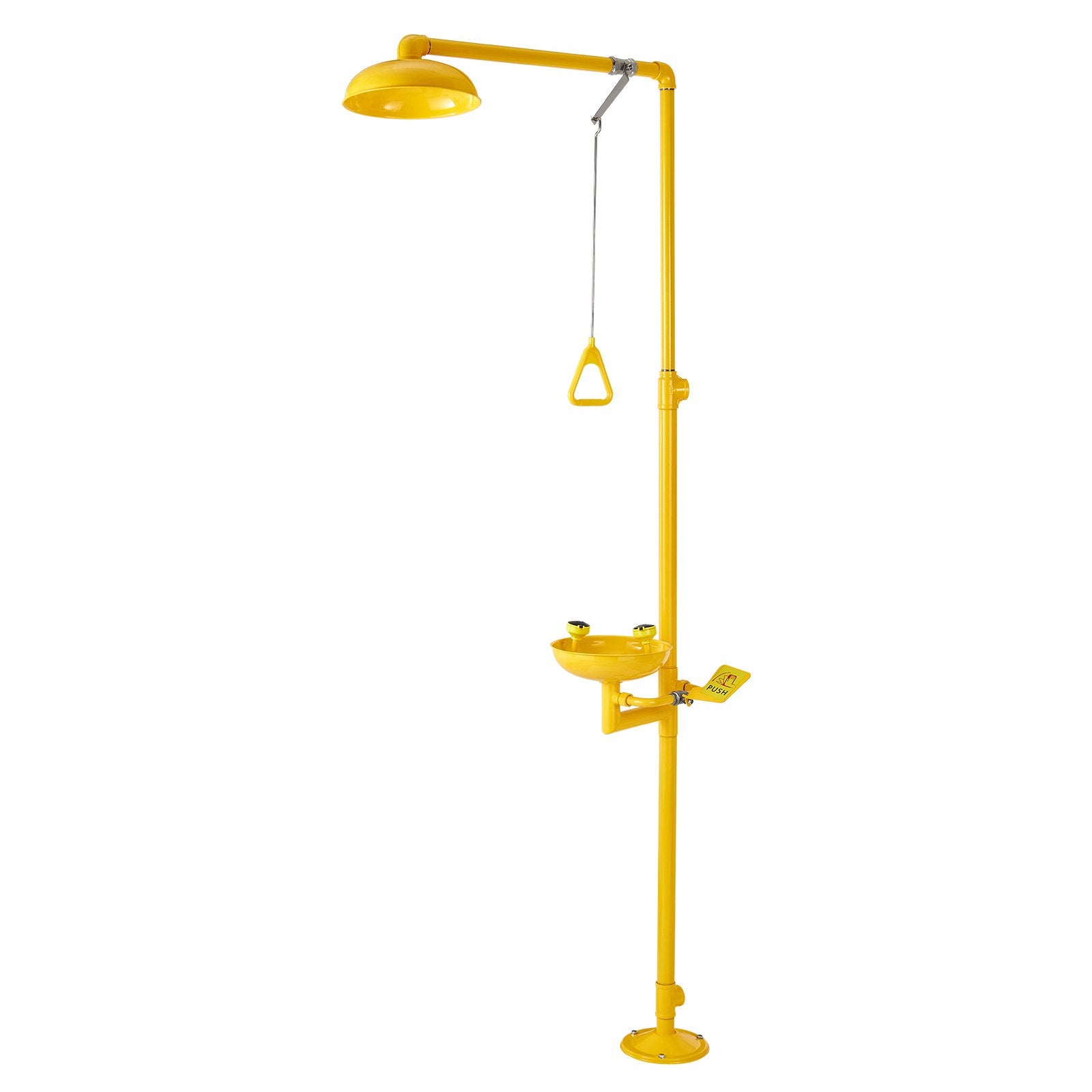 Tennis: VEVOR Emergency Shower Eye Wash Station, 34.25 x 15.75 x 91.73 Inch 304 Stainless Steel Eyewash and Shower Combination, OSHA-Approved First Aid Eye Wash Station, for Schools, Labs, Factories, Yellow