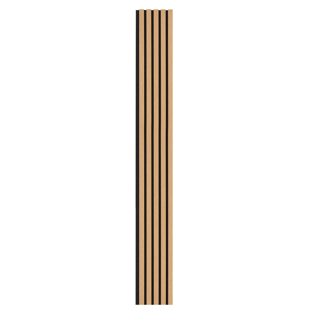Wood Slat Acoustic Panels, 7.9 x 94.5 inch, MDF Accent Wooden Wall Panels for Modern Interior Wall Decor, Faux Wood Wall Board Panels for Noise Reduction, Light Oak