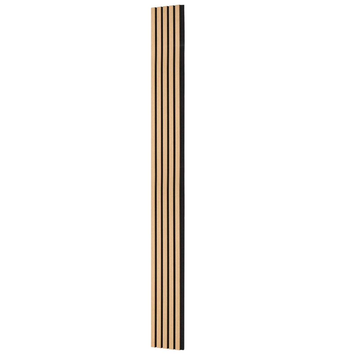 Wood Slat Acoustic Panels, 7.9 x 94.5 inch, MDF Accent Wooden Wall Panels for Modern Interior Wall Decor, Faux Wood Wall Board Panels for Noise Reduction, Light Oak