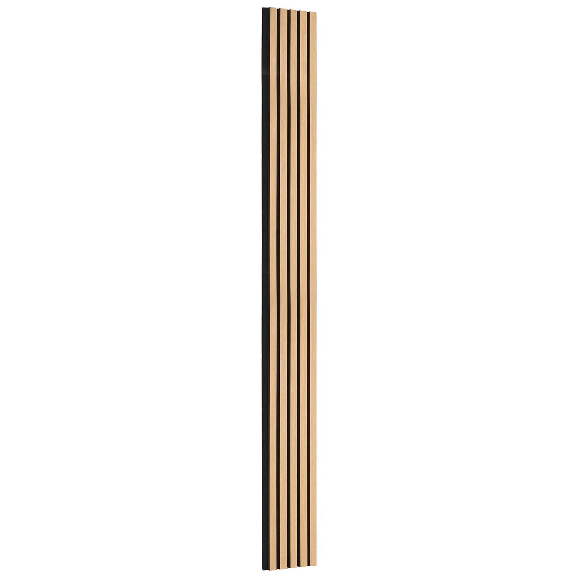 Wood Slat Acoustic Panels, 7.9 x 94.5 inch, MDF Accent Wooden Wall Panels for Modern Interior Wall Decor, Faux Wood Wall Board Panels for Noise Reduction, Light Oak